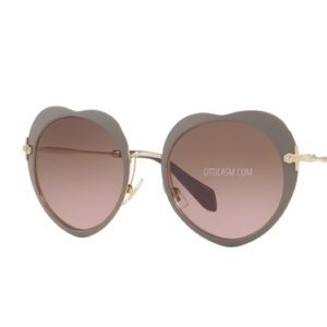 Muy Miu Heart Shape Glasses